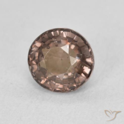Granate que cambia de color Marrón oscuro natural de 1.11 ct, Redondo, VS