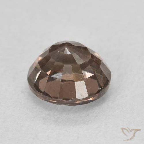 Granate que cambia de color Marrón oscuro natural de 1.11 ct, Redondo, VS