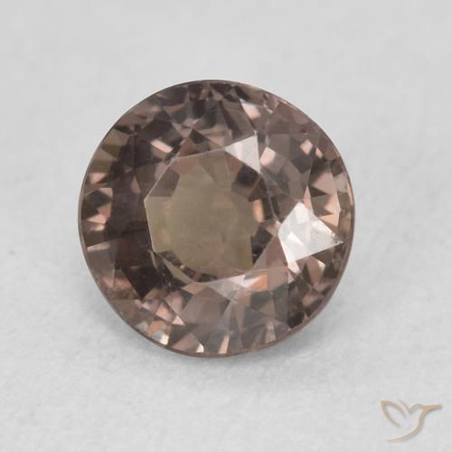 Granate que cambia de color Marrón nuez natural de 0.99 ct, Redondo, VS
