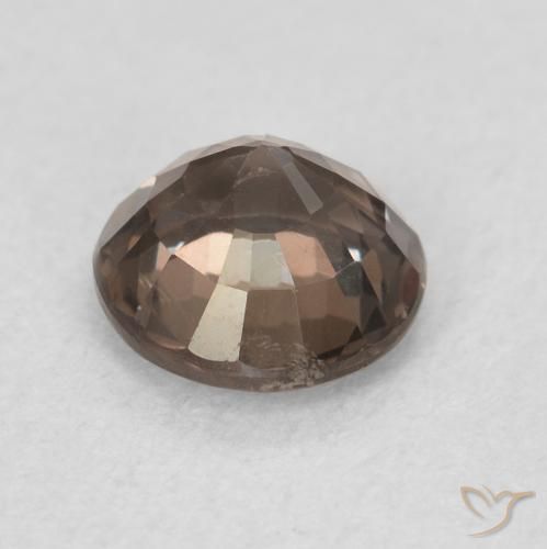 Granate que cambia de color Marrón nuez natural de 0.99 ct, Redondo, VS