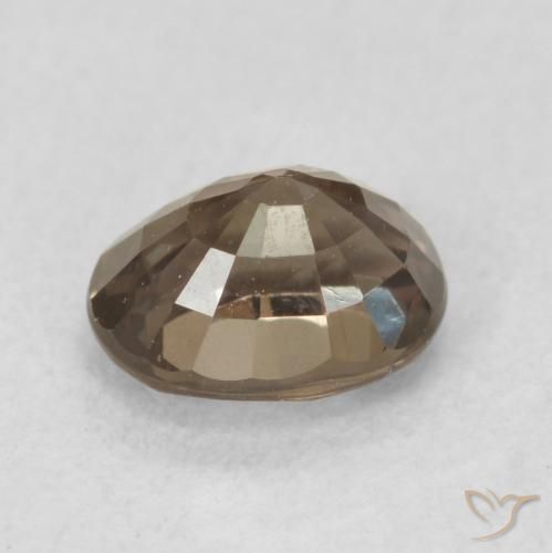 Granate que cambia de color Marrón oscuro natural de 1.05 ct, Ovalada, VVS