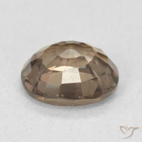 Granate que cambia de color Marrón oscuro natural de 1.16 ct, Ovalada, VVS