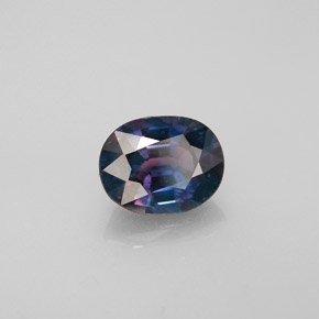 Zafiro con cambio de color multicolor natural de 1,52 ct, corte óvalo, VS