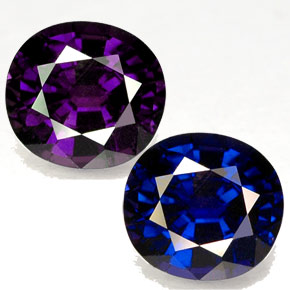 Zafiro con cambio de color multicolor natural de 1,53 ct, corte cojín, VS