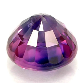 Zafiro con cambio de color multicolor natural de 1,22 ct, corte redondo, VS-SI