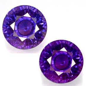 Zafiro con cambio de color multicolor natural de 1,04 ct, corte redondo, VS-SI