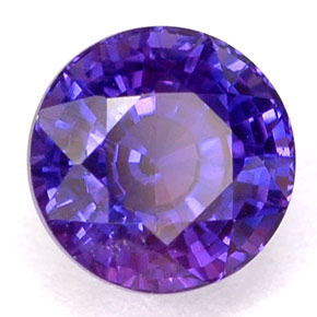 Zafiro con cambio de color multicolor natural de 1,04 ct, corte redondo, VS-SI