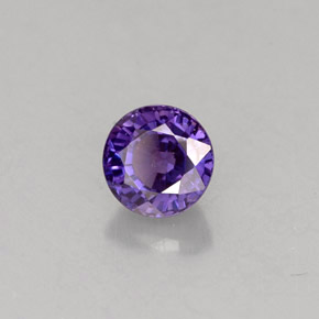 Zafiro con cambio de color multicolor natural de 0,77 ct, corte redondo, VS