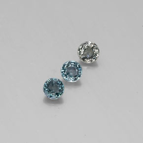 Gemas de zafiro con cambio de color multicolor natural de  ct, corte redondo, VVS-VS