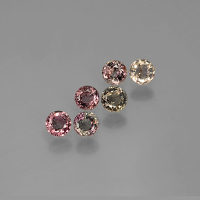 Zafiro que cambia de color Multicolor natural de 1.67 ct, Corte Redondo, VS