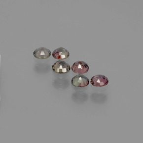 Zafiro que cambia de color Multicolor natural de 1.67 ct, Corte Redondo, VS