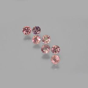 Gemas de zafiro con cambio de color multicolor natural de 2,46 ct, corte redondo, VS