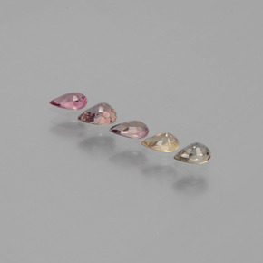 Gemas de Zafiro que cambia de color Multicolor natural de  ct, En forma de pera, VS