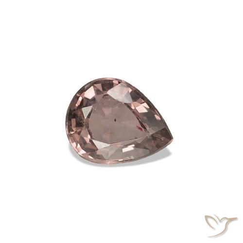 Zafiro que cambia de color Marrón claro medio natural de 0.31 ct, En forma de pera, VVS