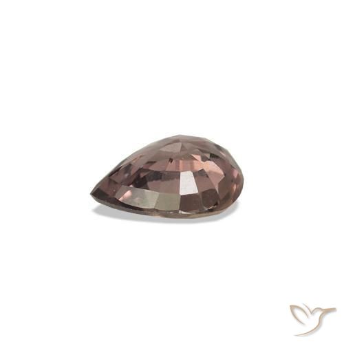 Zafiro que cambia de color Marrón claro medio natural de 0.31 ct, En forma de pera, VVS