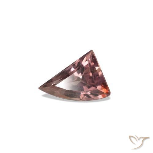 Zafiro que cambia de color Marrón claro medio natural de 0.14 ct, Forma elegante, VVS