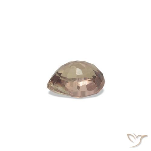Zafiro que cambia de color Marrón claro medio natural de 0.14 ct, En forma de pera, VS-SI