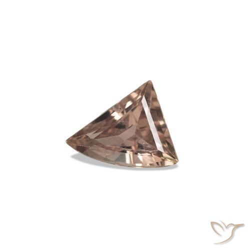 Zafiro que cambia de color Marrón claro medio natural de 0.22 ct, Forma elegante, VVS