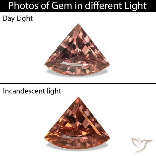 0.26ct Marrón claro medio Zafiro que cambia de color, Elegante, VVS