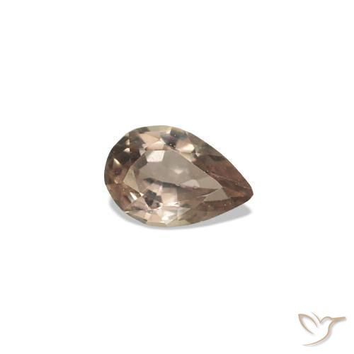 Zafiro que cambia de color Marrón claro medio natural de 0.12 ct, En forma de pera, VVS