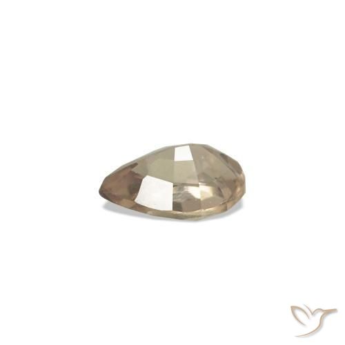 Zafiro que cambia de color Marrón claro medio natural de 0.12 ct, En forma de pera, VVS