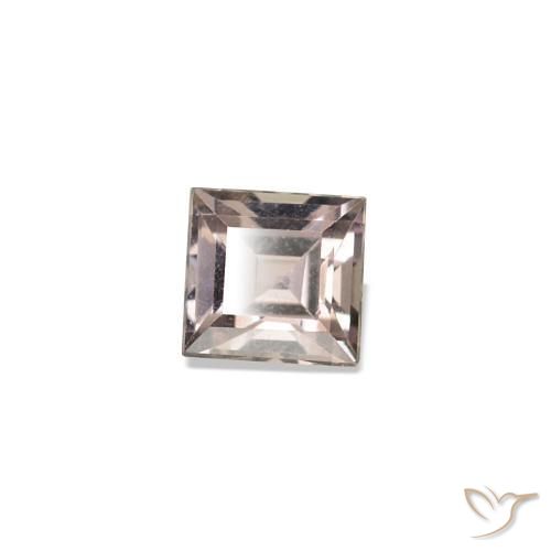 Zafiro con cambio de color gris natural de 0,16 ct, cuadrado, VVS