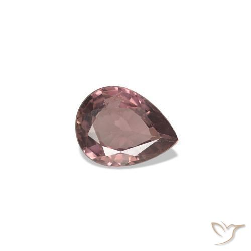 Zafiro que cambia de color Rosado rosa intenso natural de 0.28 ct, En forma de pera, VVS