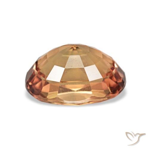 Zafiro con cambio de color marrón natural de 1,45 ct, corte óvalo, VVS