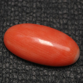 Coral Salmón natural de 2.83 ct, Corte Óvalo, Opaco