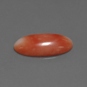 Coral rosa natural de 2,55 ct, corte óvalo, opaco