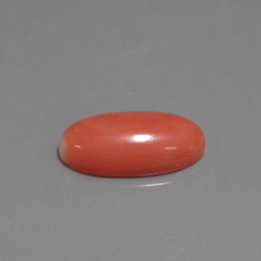 Coral rosa natural de 2,76 ct, corte óvalo, opaco