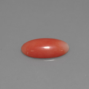 Coral rosa natural de 1,69 ct, corte óvalo, opaco