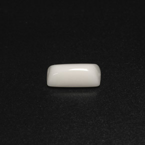 Coral blanco natural de 1,98 ct, baguette, opaco