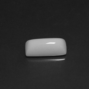 Coral blanco natural de 1,92 ct, baguette, opaco
