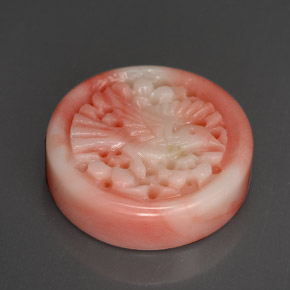 Coral multicolor natural de 12,80 ct, forma elegante, opaco