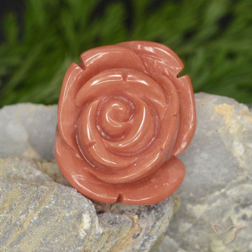 14.58ct Natural Salmon Pink   Coral, Elegante, Opaco