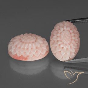 16.70ctw Natural Rosado azulado Coral, Elegante, Opaco
