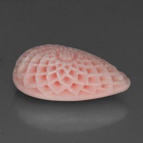 Coral rosa natural de 18,16 ct, forma elegante, opaco