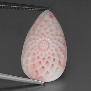 Coral Rosa natural de 13.69 ct, Forma elegante, Opaco