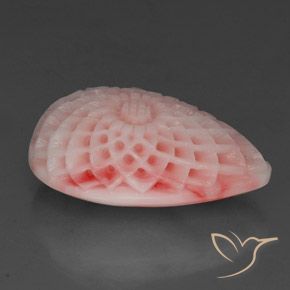 Coral Rosado claro natural de 21.55 ct, Elegante, Opaco