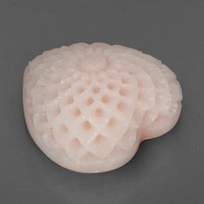 Coral rosa natural de 20,46 ct, forma elegante, opaco