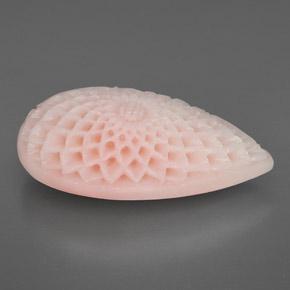 Coral rosa natural de 38,42 ct, forma elegante, opaco