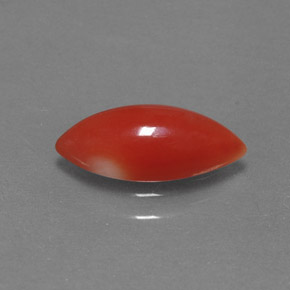 Coral rosa natural de 1,30 ct, marquesa, opaco