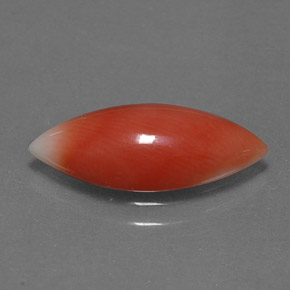 Coral rosa natural de 2,56 ct, marquesa, opaco