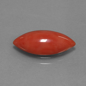 Coral rosa natural de 2,03 ct, marquesa, opaco