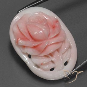 28.86ct Natural Rosado salmón Coral, Elegante, Opaco, Photo A