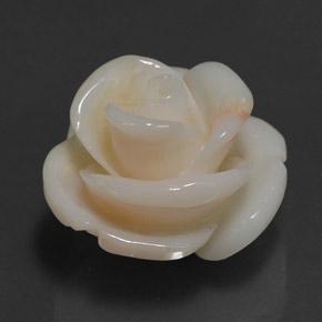 Coral rosa natural de 17,14 ct, forma elegante, opaco