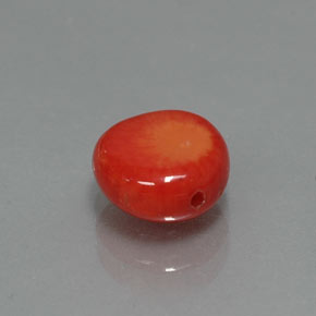 Coral rosa natural de 1,95 ct, forma elegante, opaco