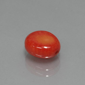Coral Salmón natural de 2.22 ct, Forma elegante, Opaco