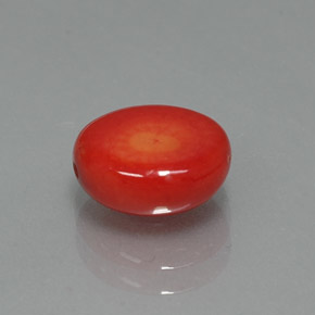 Coral rosa natural de 2,35 ct, forma elegante, opaco